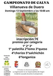 Cartel de Campeonato de Calva