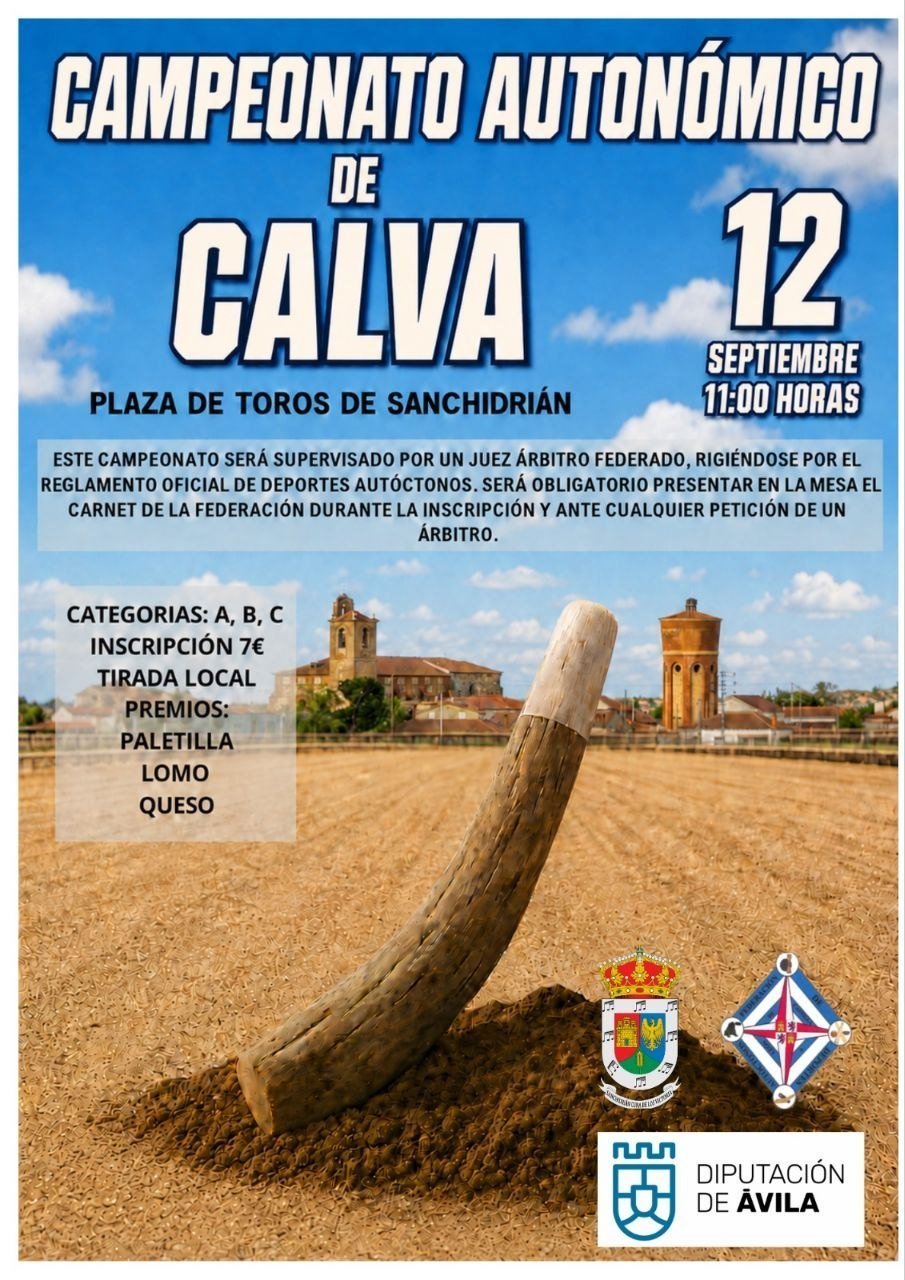 Cartel de Campeonato Autonómico de Calva